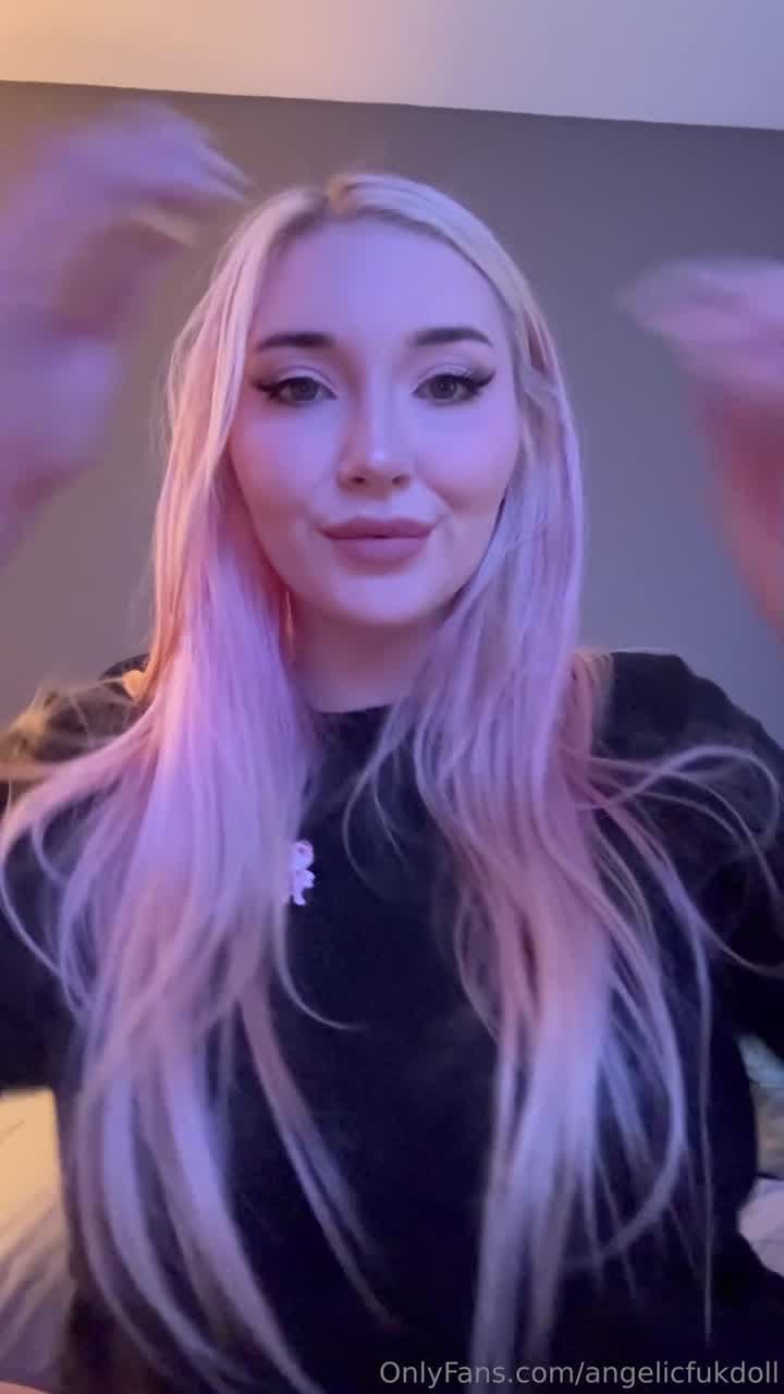 Seductive Blonde in Black Shirt – Gentle Lift to Show Her Massive Natural Tits